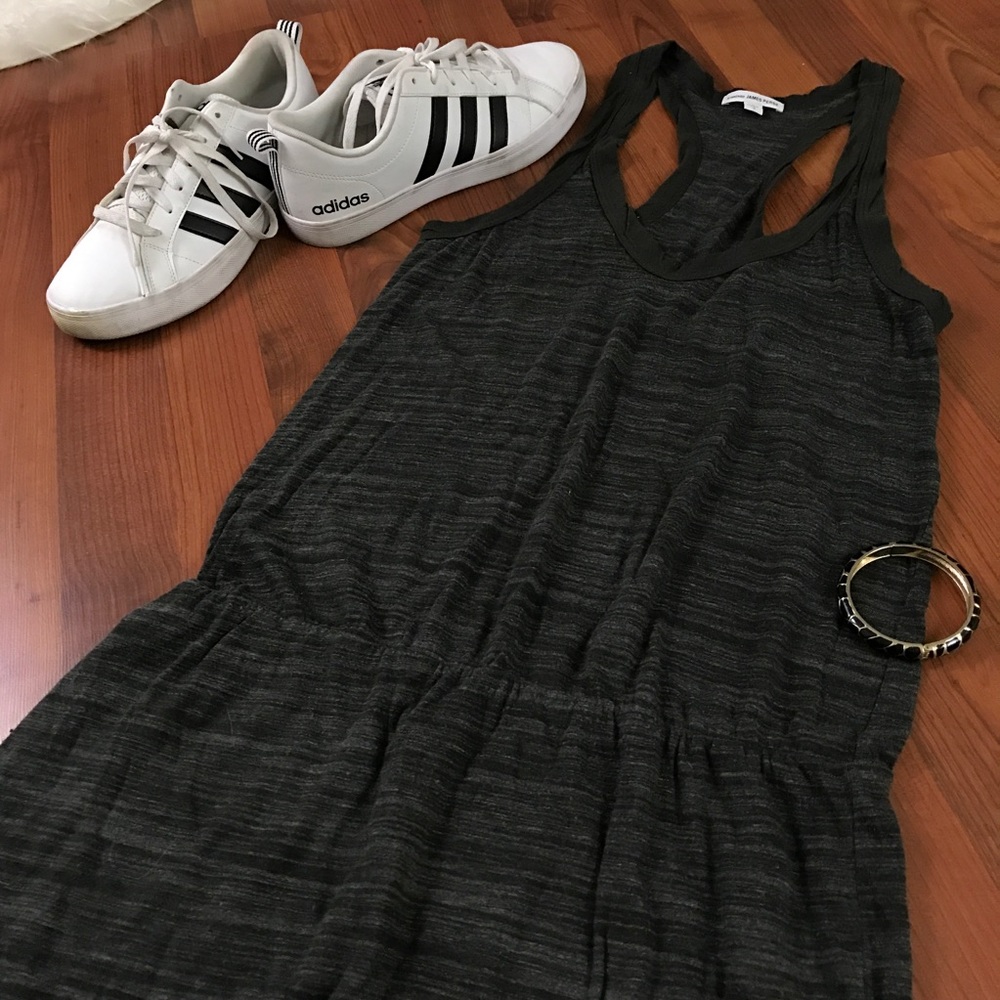 Standard James Perse T-Strap Cinched Waist Dress